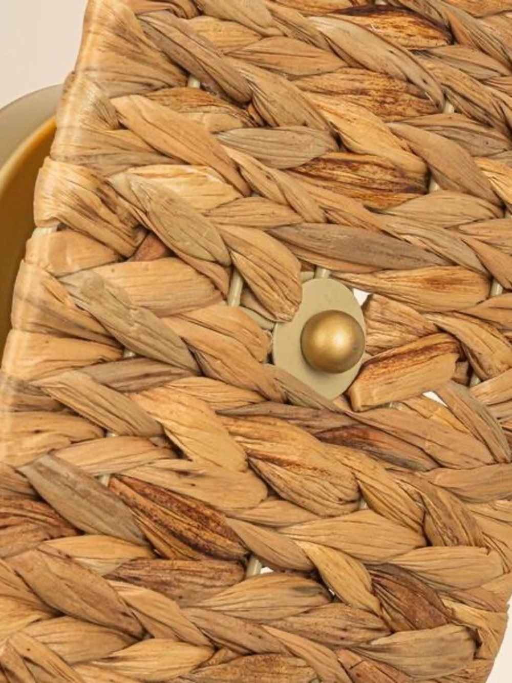 Handwoven Seagrass Wall Sconce - Natural Brown - Picture 3 of 11